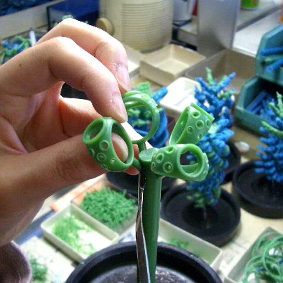 ワックスツリーの組み立て